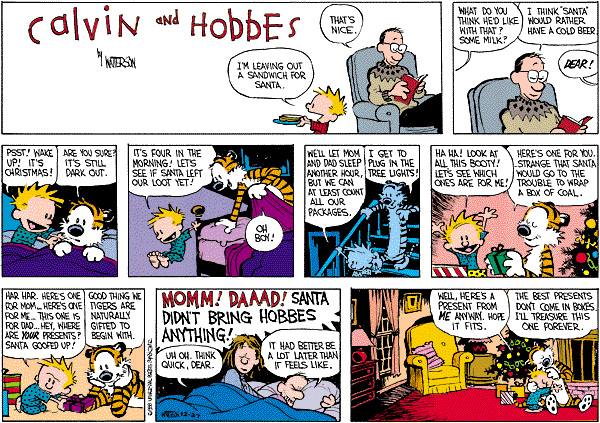 Calvin and Hobbes (image via Facebook)