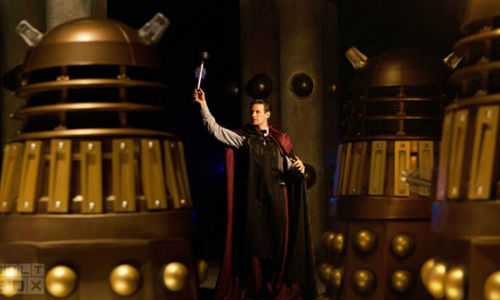 Doctor Who performing some magic for the Daleks? Why not? It's Christmas! (image via cultbox.co.uk)