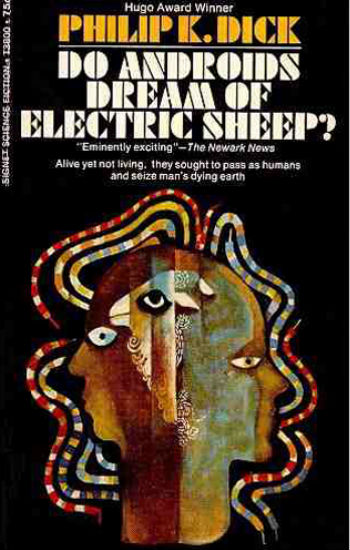 A: Technically, they count electric sheep while they're still awake, trying to drift off to sleep. Then they generally dream of naked lady androids, or of writing midterms at the local electric school they're unprepared for, while wearing electric underwear with a Batman motif. (text (c) Caitlin Ellis and Anna Fitzpatrick via Hairpin) 
