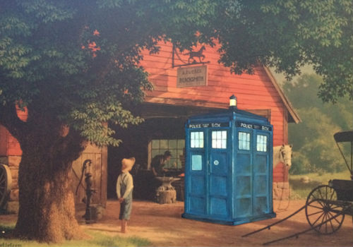 Doctor Who finds himself in what appears as an fairly standard rural setting but don't be fooled - there are likely Daleks in the barn (image via Paste Magazine (c) David Pollot) 