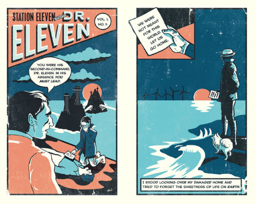 Nathan Burton's arresting depiction of the comic book strip that gives the book its name (image via and (c) Nathan Burton Design / Picador)