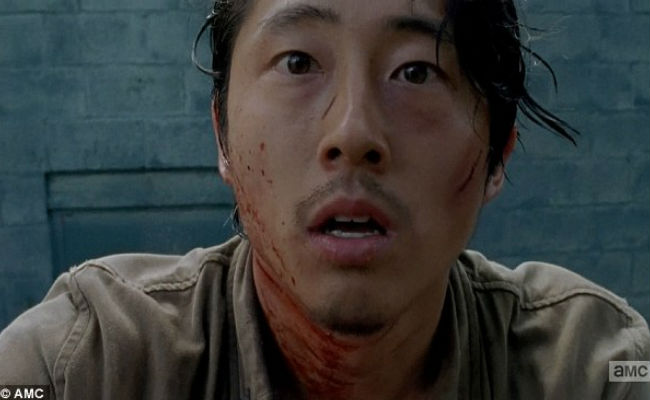 Glenn is the central figure in "Thank You" as life and death both vie to claim him as their own (image courtesy AMC)