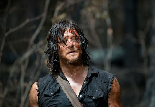 Daryl Dixon finds himself sans his bike, his crossbow and quite possibly any residual trust in humanity in "Always Accountable" (image courtesy AMC)