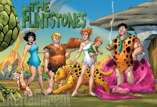 The all-new Flintstones (image via EW (c) DC Comics)