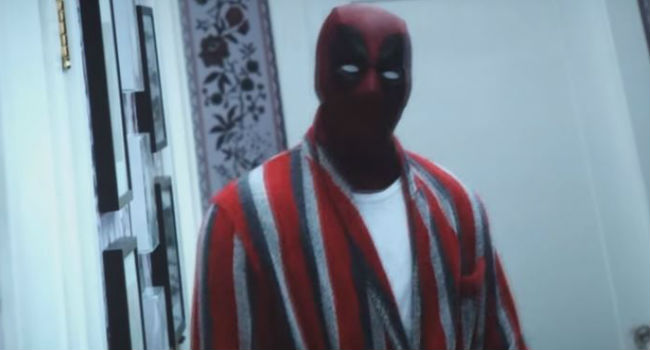 Deadpool breaks the fourth wall Ferris Bueller-style (image via Reck News)
