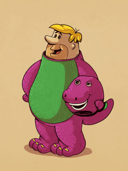Barney or Barney? (image via Geek and Sundry (c) Alex Solis)