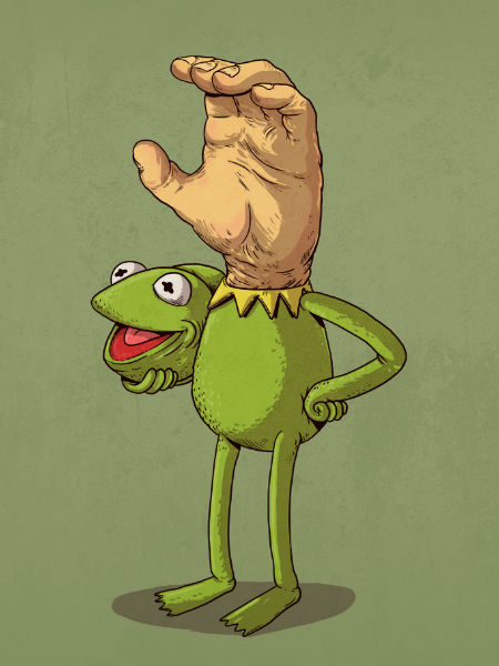 Kermit ... or the hand? (image via Geek and Sundry (c) Alex Solis)