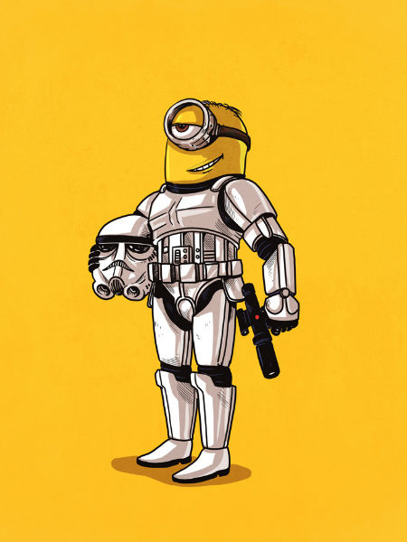 Minion ... or stormtrooper? (image via Geek and Sundry (c) Alex Solis)
