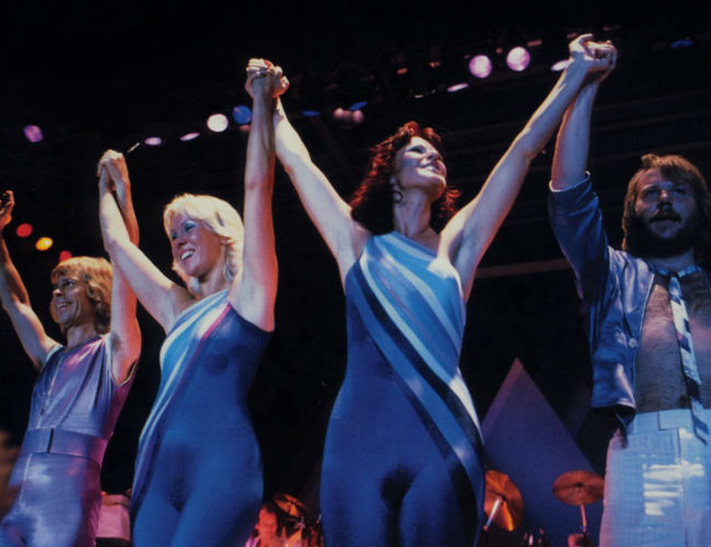 ABBA in concert 1979 on their final major tour (Image via Get ABBA (c) Universal Music)