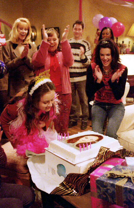 There ain't no birthday like a Gilmore Girls birthday party and true to form Rory's latest shindig is bright, crazy, fun and very well-catered (image courtesy Gilmore Girls wikia)