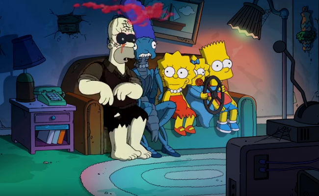 The Simpsons at their ghoulish best ... worst? (image via YouTube (c) FOX)