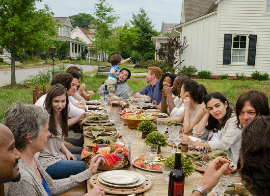 This idyllic scene, one of the few moments of clever-ish writing in the episode, is the very thing that Negan promises is gone forever, a dream that Rick and his family of survivors will never see again (image via Glen Page/AMC)
