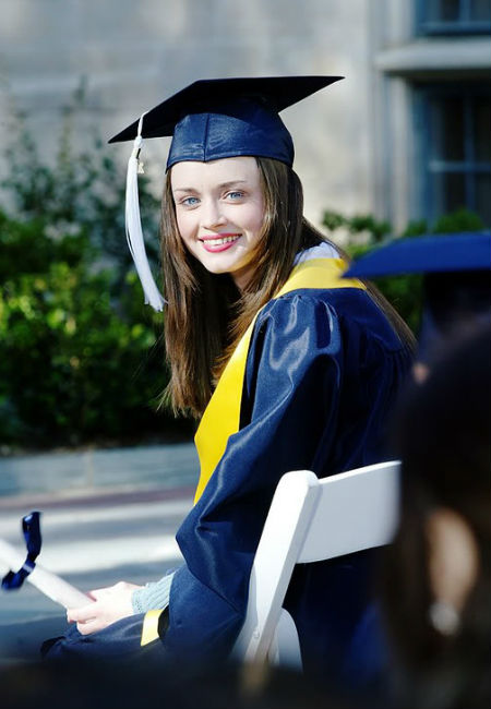 She's done it! Rory has graduated Chilton and she and Lorelai are free of their Friday night dinner debt to Emily and Richard ... or are they? (image (c) Warner Bros)