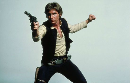 Harrison Ford as Han Solo in the first Star Wars. © Lucasfilm Ltd