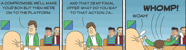 Silicon Valley meets Dilbert (image via Laughing Squid (c) DirecTV)